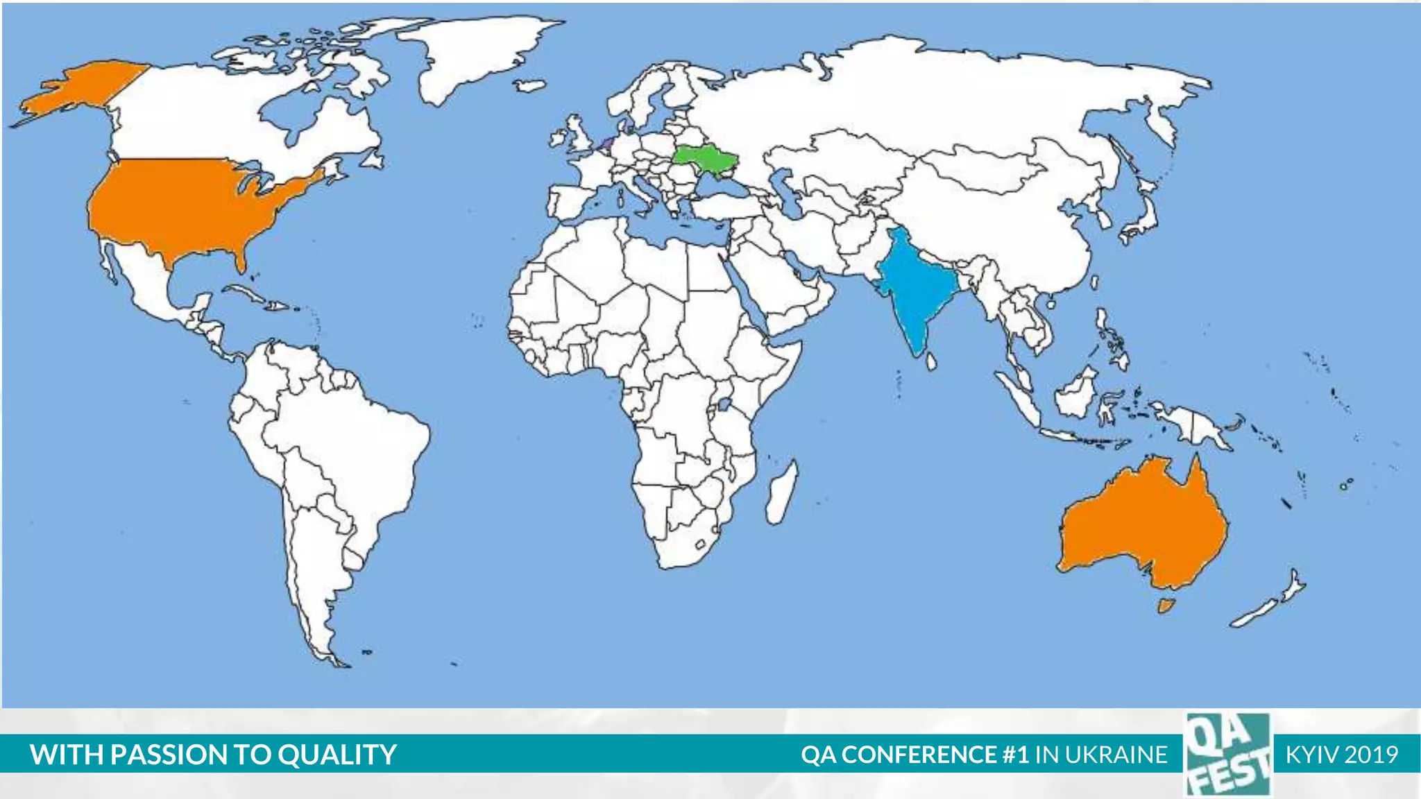 Тема доклада
Тема доклада
Тема доклада
WITH PASSION TO QUALITY
Title
QA CONFERENCE #1 IN UKRAINE KYIV 2019
 