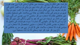 ‫فیروز‬ ‫جب‬ ‫ہے‬ ‫کرتا‬ ‫آزمائی‬ ‫طالع‬ ‫میں‬ ‫سیاست‬ ‫کاکردارپہلے‬ ‫علی‬ ‫۔کرامت‬
‫کی‬ ‫شاہی‬ ‫افسر‬ ‫وہ‬ ‫تو‬ ‫پاتی‬ ‫بن‬ ‫نہیں‬ ‫بات‬ ‫کی‬ ‫اس‬ ‫میں‬ ‫موجودگی‬ ‫کی‬ ‫شاہ‬
‫پاتا‬ ‫بن‬ ‫نہیں‬ ‫افسر‬ ‫بڑا‬ ‫بہت‬ ‫کوئی‬ ‫جب‬ ‫وہاں‬ ‫لیکن‬ ‫ہے‬ ‫ہوتا‬ ‫متوجہ‬ ‫طرف‬
‫معنوں‬ ‫صحیح‬ ‫علی‬ ‫ہے۔سالمت‬ ‫جاتا‬ ‫ہو‬ ‫ملتفت‬ ‫جانب‬ ‫کی‬ ‫مریدی‬ ‫توپیری‬
‫باپ‬ ‫کے‬ ‫اس‬ ‫جسے‬ ‫ہے‬ ‫آتا‬ ‫سامنے‬ ‫کر‬ ‫بن‬ ‫استعارہ‬ ‫کا‬ ‫نظام‬ ‫خانقاہی‬ ‫میں‬
‫پایا‬ ‫کر‬ ‫نہیں‬ ‫میں‬ ‫زندگی‬ ‫اپنی‬ ‫وہ‬ ‫جو‬ ‫کہ‬ ‫ہے‬ ‫دی‬ ‫تربیت‬ ‫پر‬ ‫انداز‬ ‫اس‬ ‫نے‬
‫کا‬ ‫تکمیل‬ ‫کی‬ ‫خواہشات‬ ‫سودہ‬ ‫آ‬ ‫نا‬ ‫تمام‬ ‫گا۔‬ ‫دکھائے‬ ‫کر‬ ‫بیٹا‬ ‫کا‬ ‫س‬ُ‫ا‬ ‫وہ‬ ‫اب‬
‫اور‬ ‫استعارہ‬ ‫کا‬ ‫استحصال‬ ‫مذہبی‬ ، ‫استعارہ‬ ‫کا‬ ‫کشش‬ ‫جنسی‬ ،‫استعارہ‬
‫کا‬ ‫خانقاہی‬ ‫پہ‬ ‫سر‬ ‫جو‬ ‫ہے‬ ‫کردار‬ ‫کا‬ ‫علی‬ ‫سالمت‬ ‫استعارہ‬ ‫کا‬ ‫قوت‬ ‫سیاسی‬
‫ہے۔‬ ‫سمجھتا‬ ‫شاہ‬ ‫باد‬ ‫کا‬ ٰ‫وسطی‬ ‫عہد‬ ‫کو‬ ‫خود‬ ‫کر‬ ‫پہن‬ ‫تاج‬
 