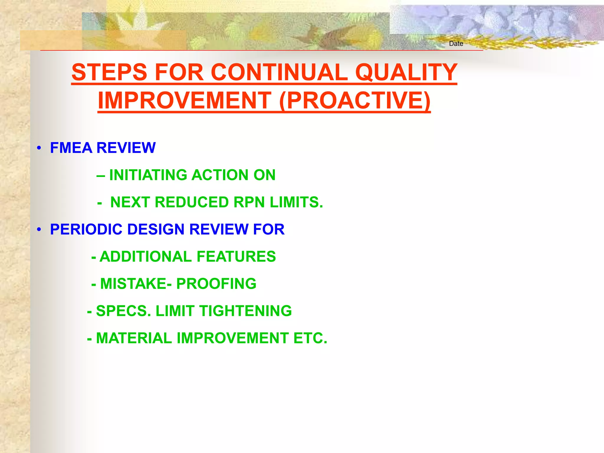 Qa improvement | PPT