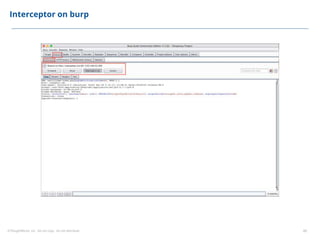 ©ThoughtWorks, Inc. Do not copy. Do not distribute. 40
Interceptor on burp
 