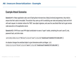 ©ThoughtWorks, Inc. Do not copy. Do not distribute. 48
A8 : Insecure Deserialization - Example
 