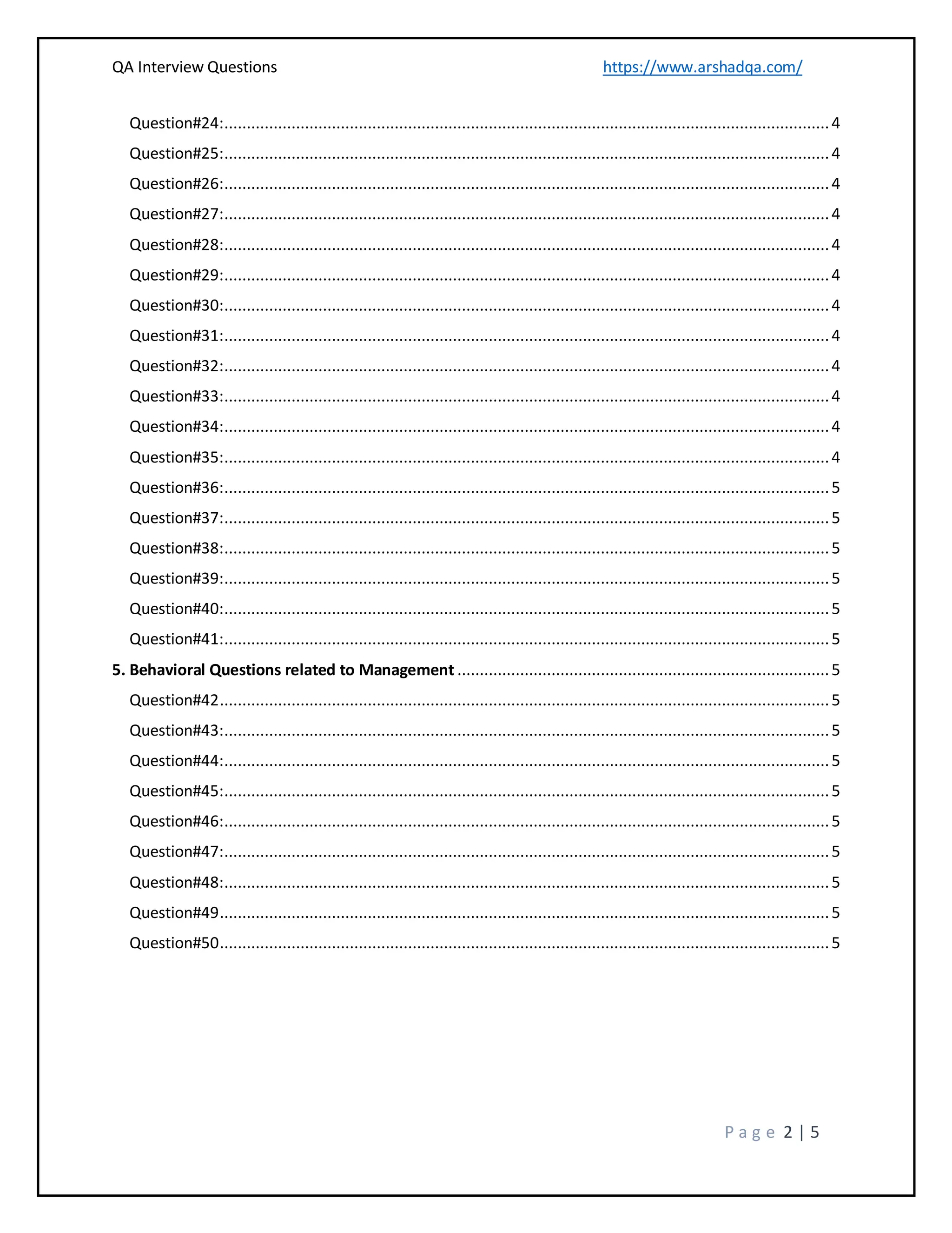 Software quality assurance interview questions pdf