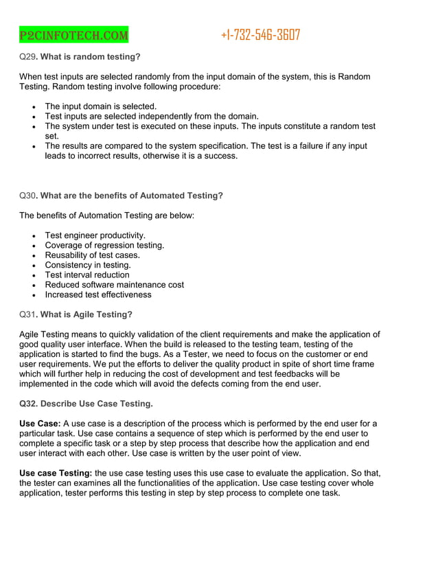 Interview questions and answers for quality assurance