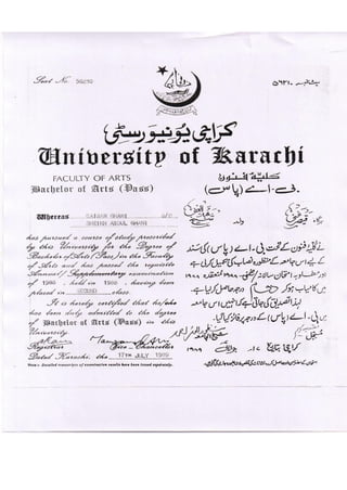 QAISAR GHANI CV & CERTIFICATES,  