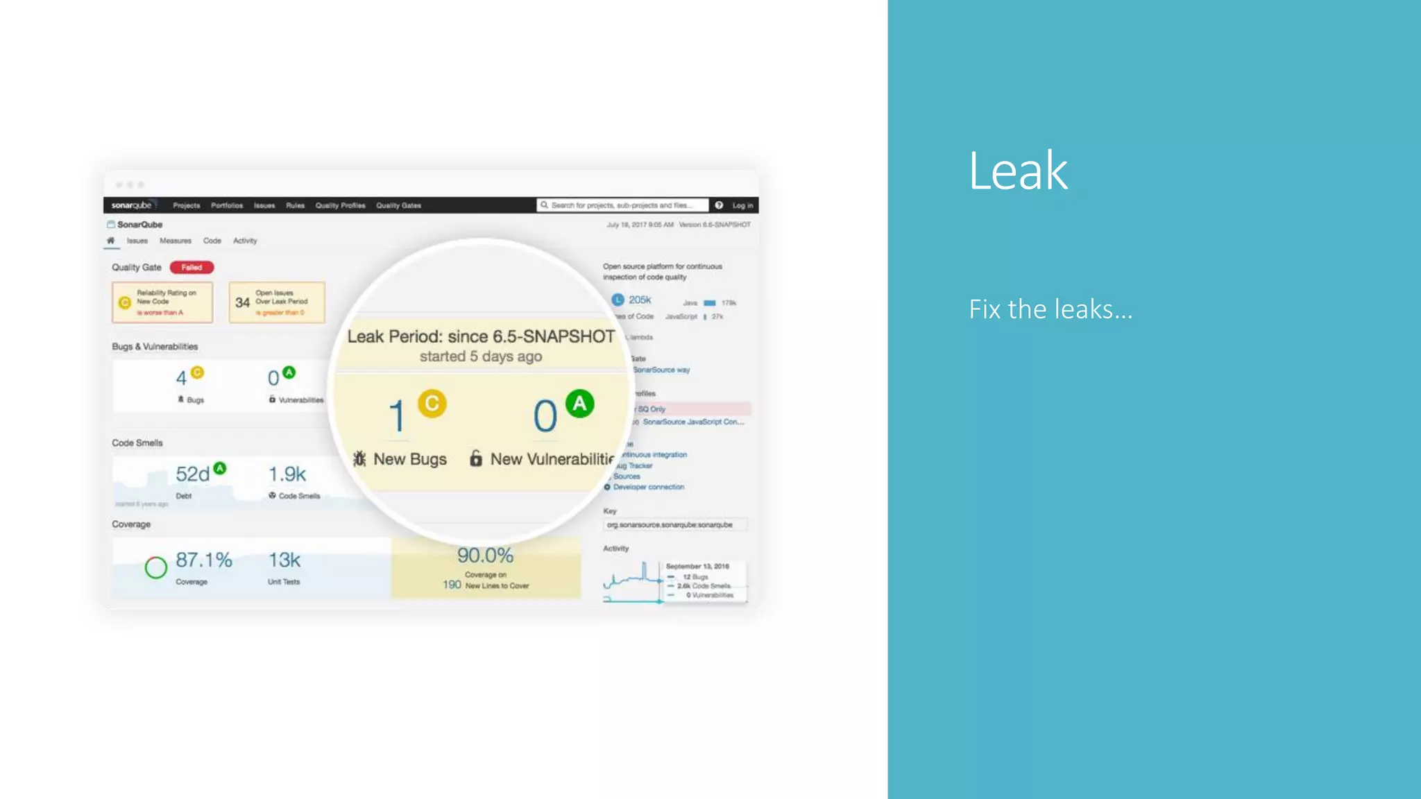 Leak
Fix the leaks…
 
