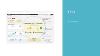 Leak
Fix the leaks…
 