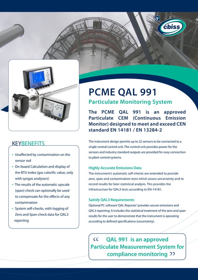 Ffe Qal Qal 991 particulate monitor datasheet | PDF