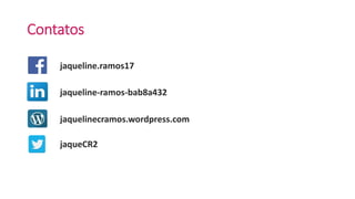 Contatos
jaqueline.ramos17
jaqueline-ramos-bab8a432
jaquelinecramos.wordpress.com
jaqueCR2
 