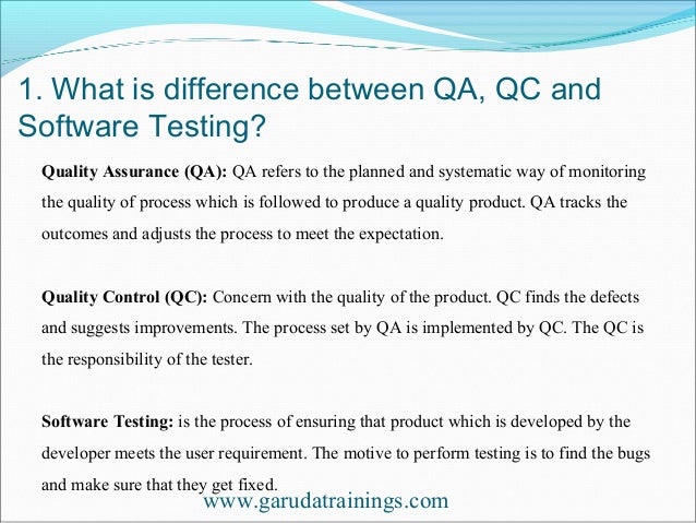 qa latest interview questions with answers by garuda trainings qa engineer interview questions