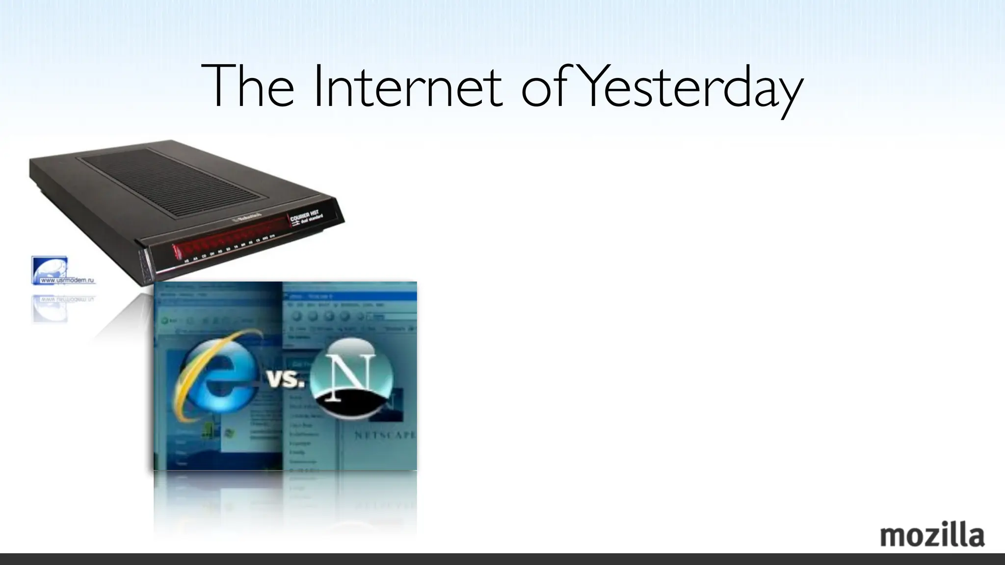 The Internet of Yesterday
 