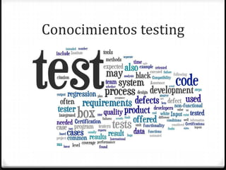 Conocimientos testing
 