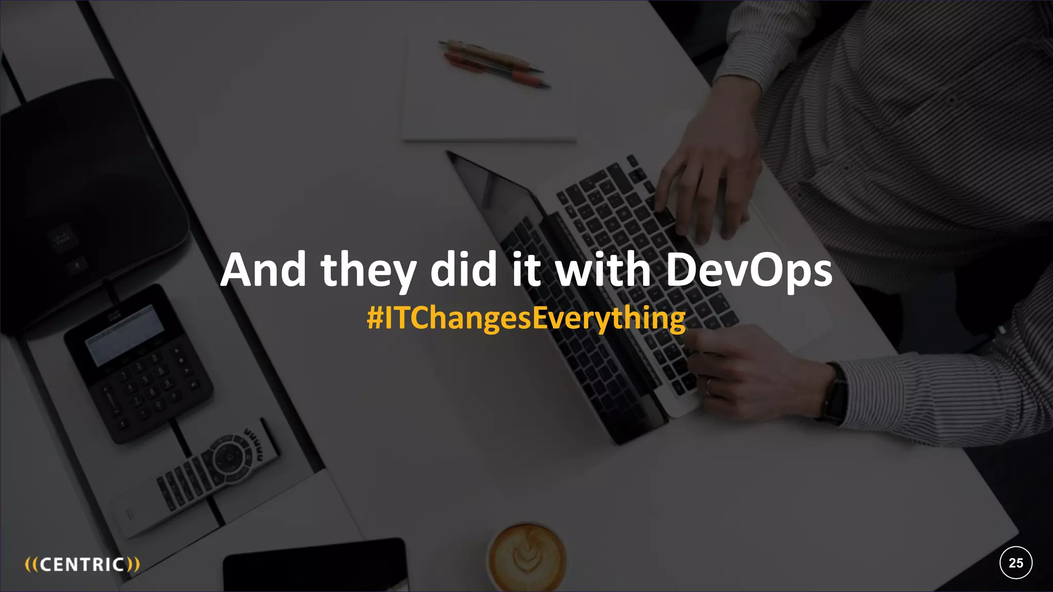 25
And they did it with DevOps
#ITChangesEverything
25
 