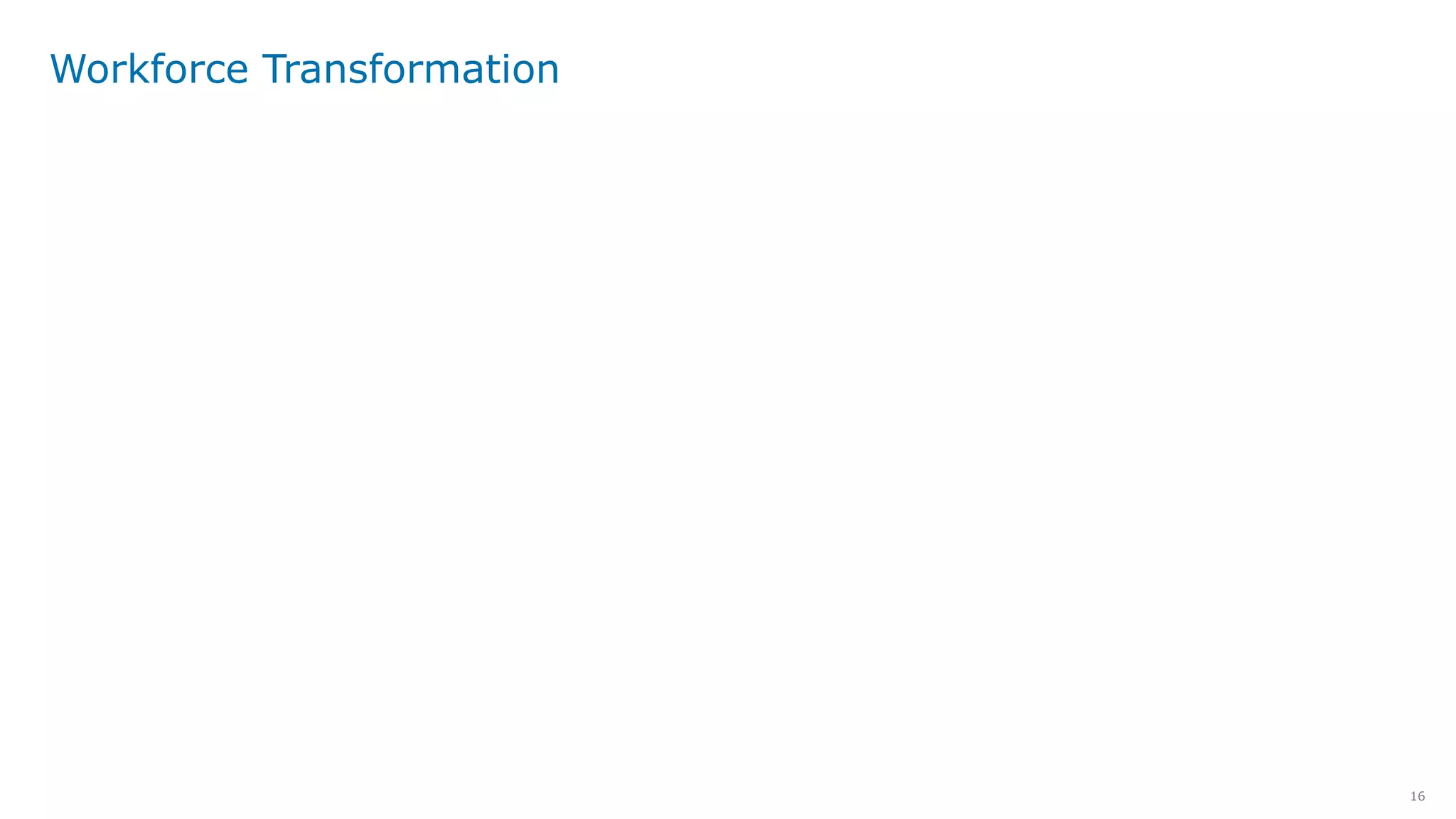 16
Workforce Transformation
 