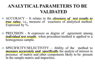 Quality assurance pharmaceutical analysis | PPTX