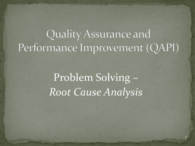 QAPI Slideshow | PDF