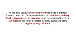 Build your QA Pipeline using Serenity , Selenium WebDriver , Rest ...