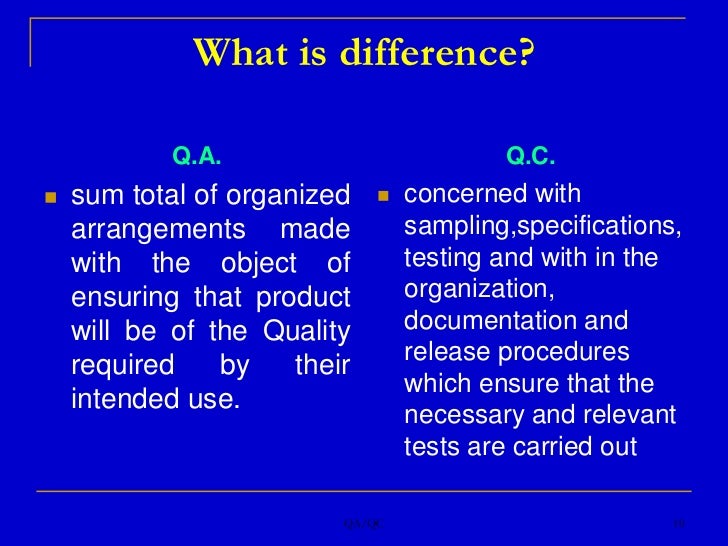 QA QC image.