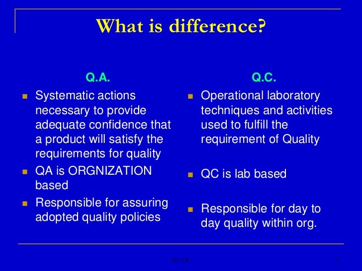 Qa Qc