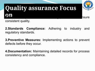 Quality Control and Quality Assurance in Pharmaceutical Industry | PPTX