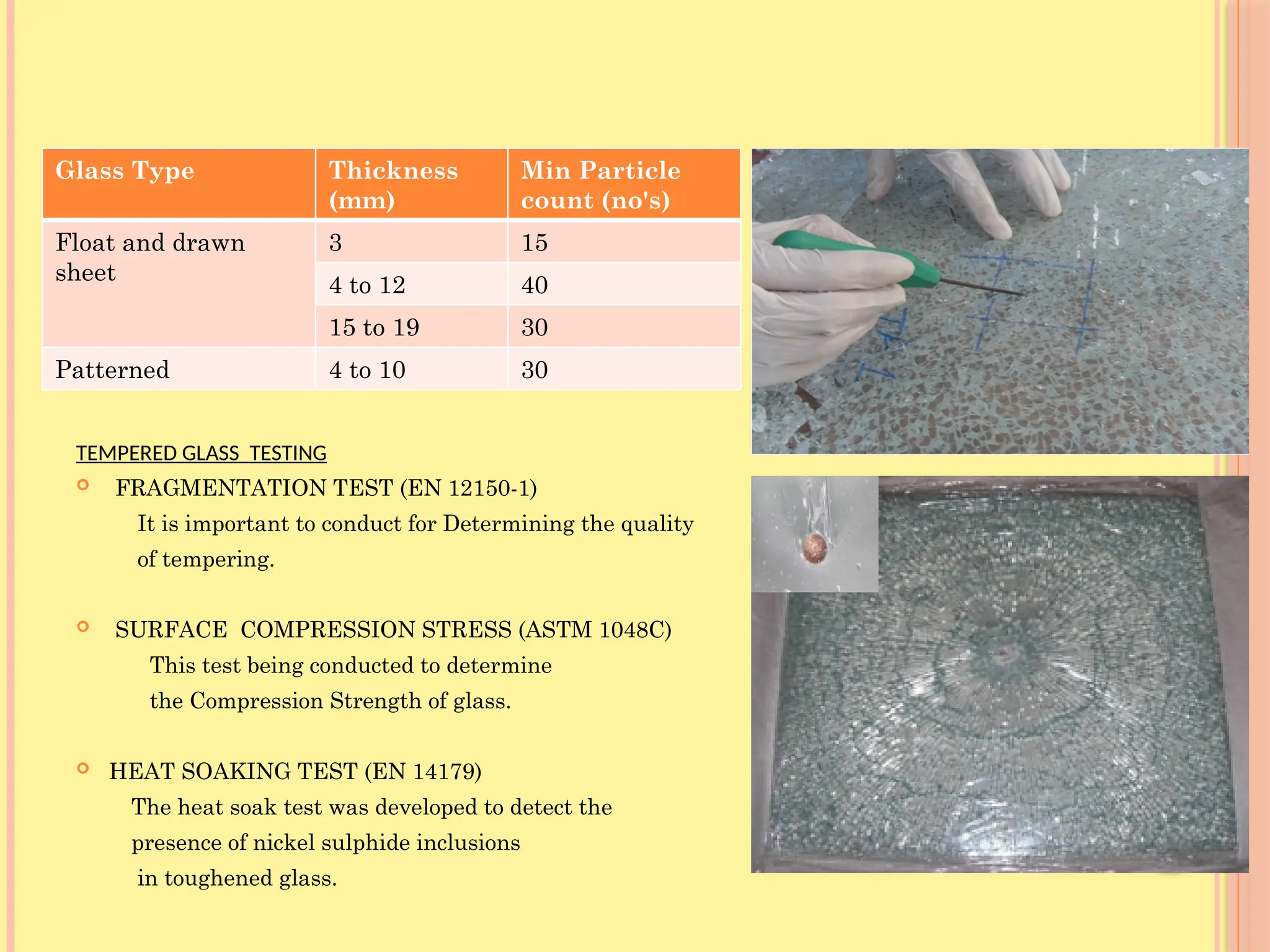 QAQC Finishing glass of Building Construction | PPTX