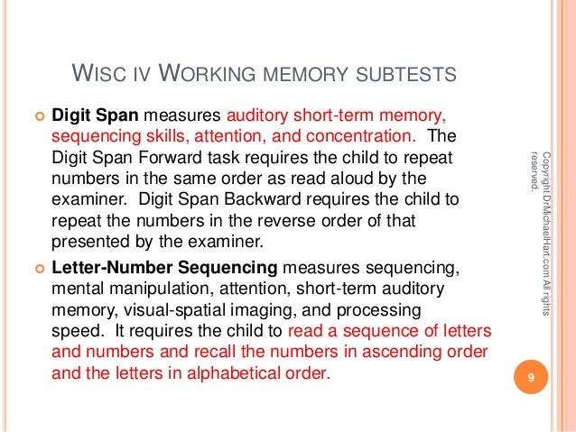 auditory digit span test online auditory digit span test online