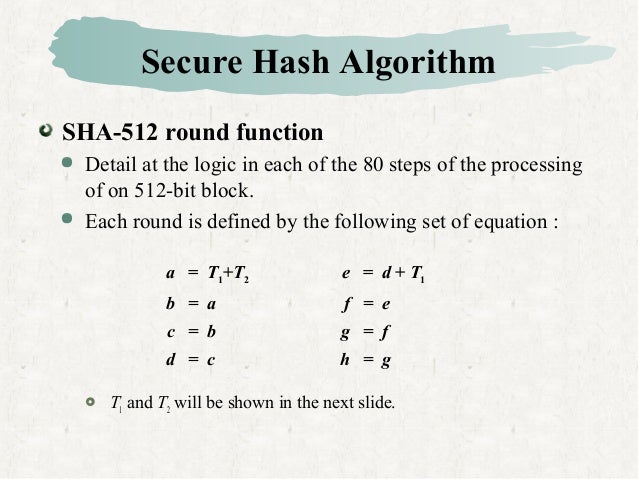 Hash mac algorithms