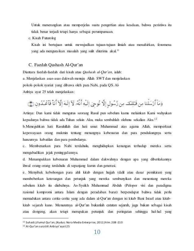 Makalah Qashash Al Qur An
