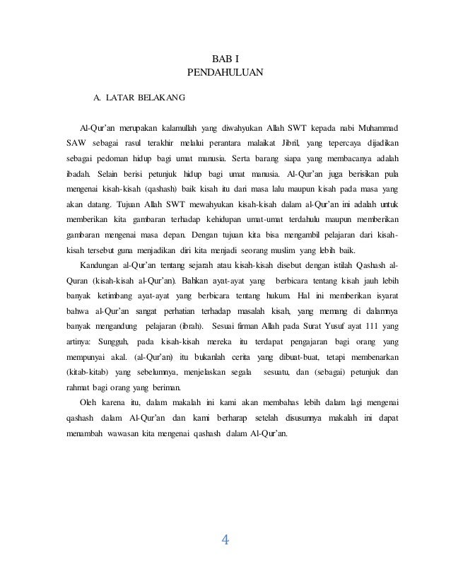 Makalah Qashash Al Qur An