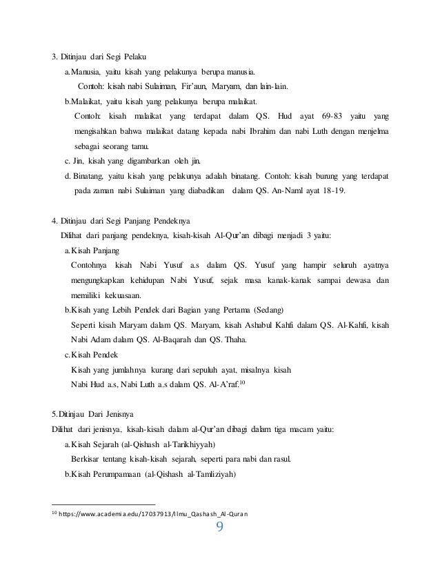 Makalah Qashash Al Qur An
