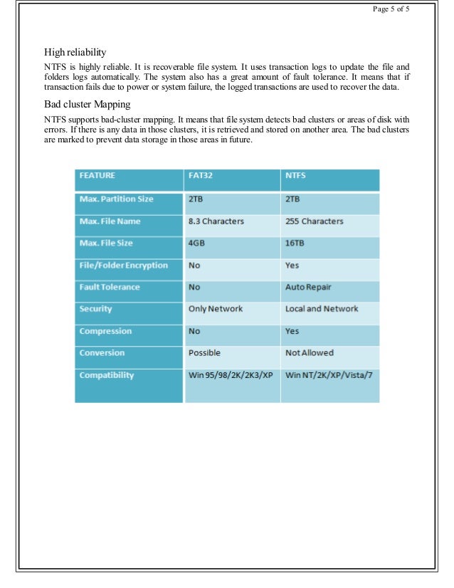 File System FAT And NTFS
