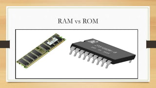RAM vs ROM
 