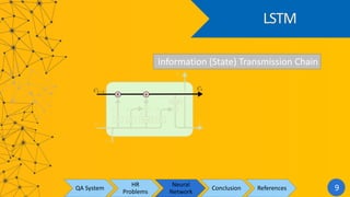 LSTM
QA System
HR
Problems
Neural
Network
Conclusion References 9
Information (State) Transmission Chain
 