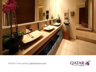 World’s 5-star airline.  qatarairways.com 
