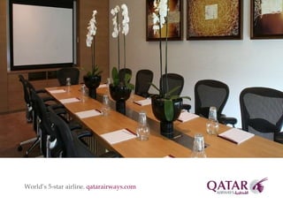 World’s 5-star airline.  qatarairways.com 