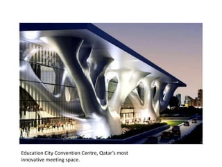 Education City Convention Centre, Qatar’s most innovative meeting space. 
