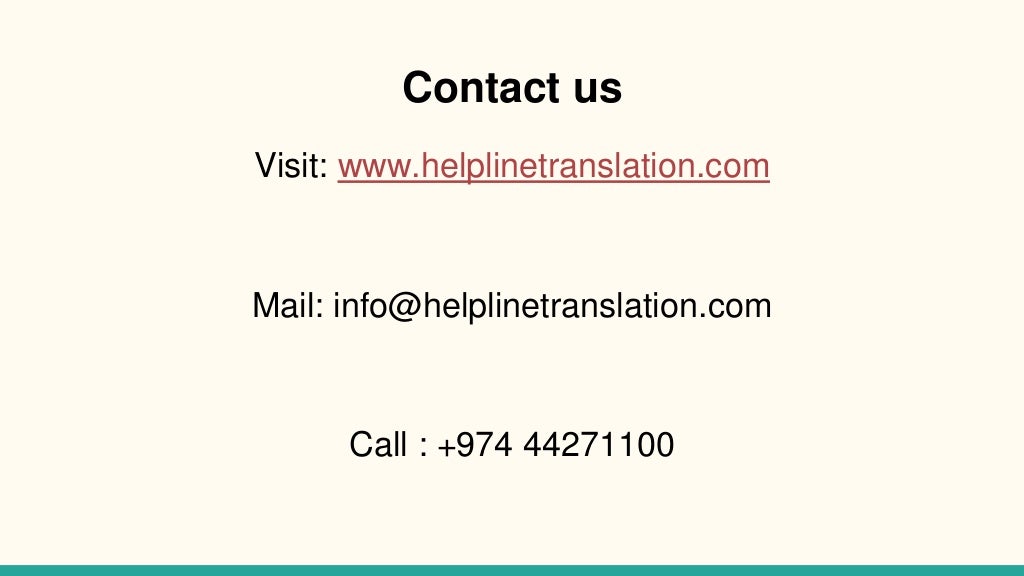 Qatar Language Translation