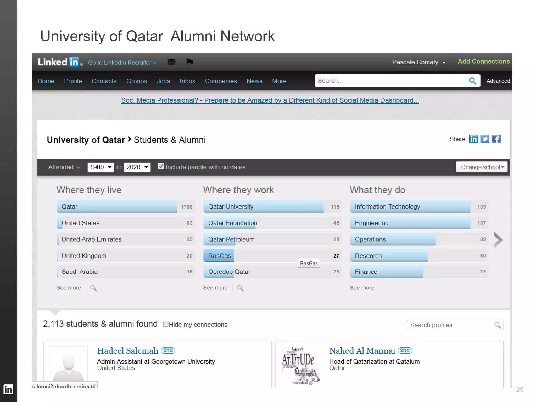 University of Qatar Alumni Network




                                     29
 