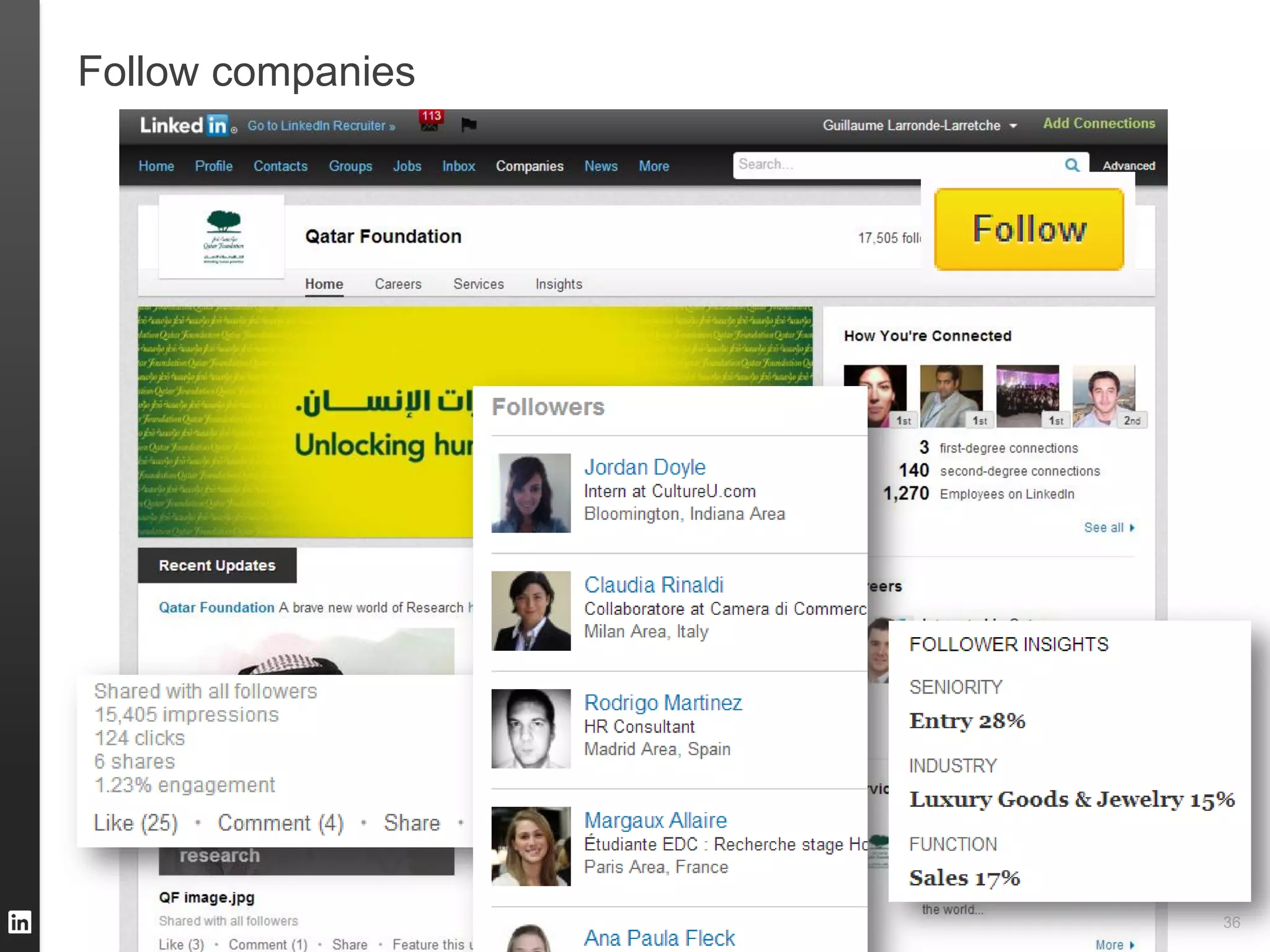 Follow companies




                   36
 