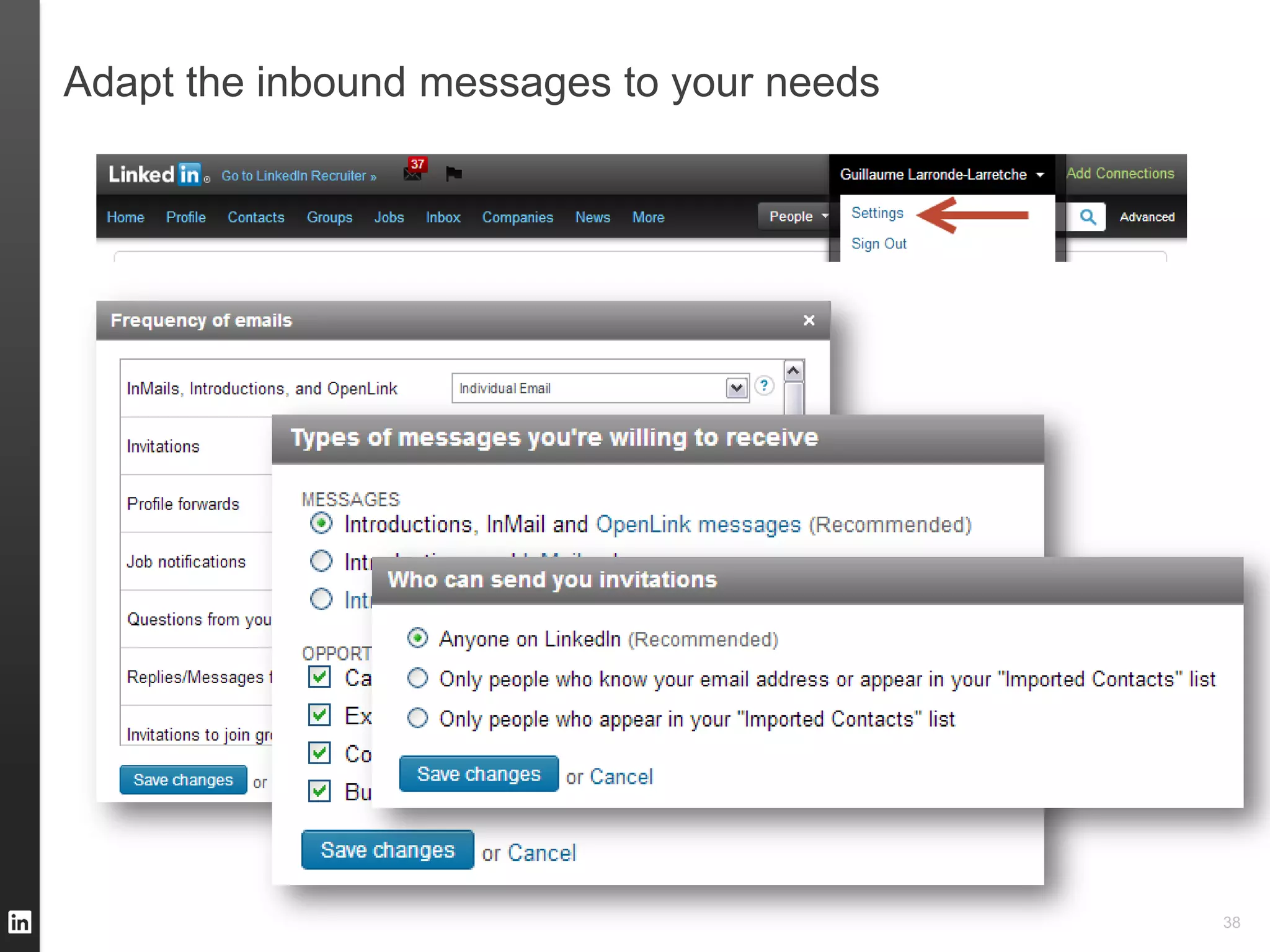 Adapt the inbound messages to your needs




                                           38
 