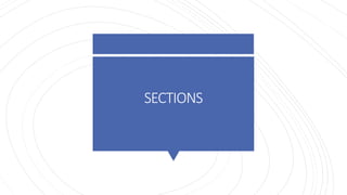 SECTIONS
 