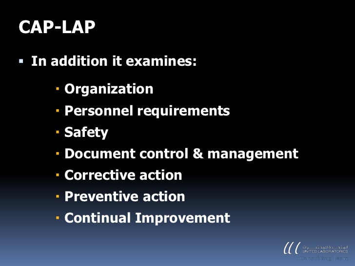 Significance of CAP accreditation