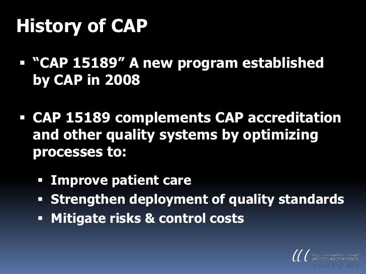 Significance of CAP accreditation