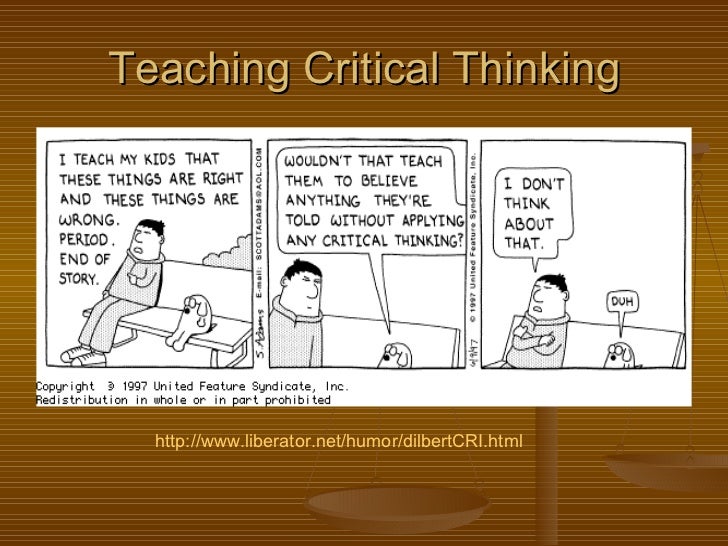 Critical thinker riddle picture