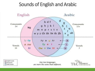 Sounds of English and Arabic
 