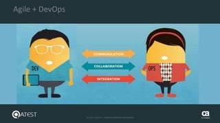21 © 2015 – QATEST – TODOS OS DIREITOS RESERVADOS tecnologies
Agile + DevOps
 