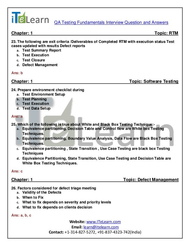 qa testing interview questions