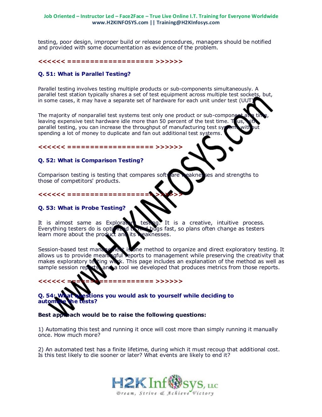 Latest QA Interview Questions Top 100 QA Testing Interview Questions