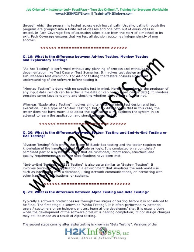 Latest QA Interview Questions Top 100 QA Testing Interview Questions and Answers