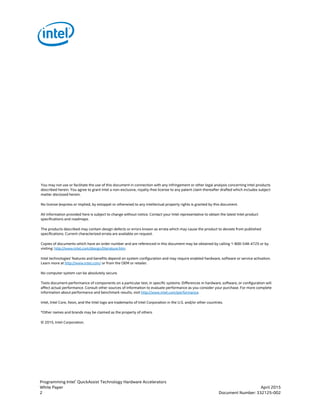 Programming Intel® QuickAssist Technology Hardware Accelerators for ...