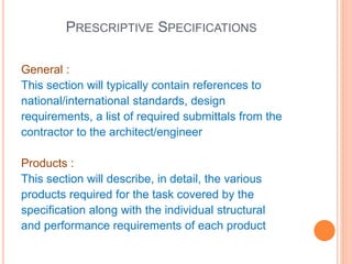 Prescriptive Specifications Indesign Quality Control and Quality Assurance | PPTX